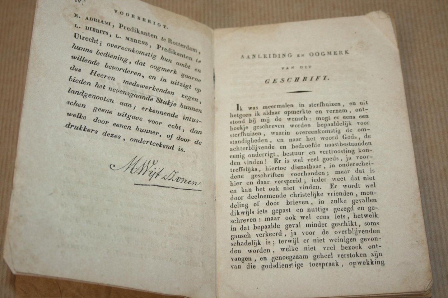  - Een Woord van Onderrigt en Troost ten gebruike in Sterfhuizen