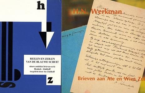 (WERKMAN, H.N.). Ate ZUITHOFF - De volledige brieven aan Ate en Wiea Zuithoff. (&) Reilen en zeilen van de Blauwe Schuit. De brieven die August Henkels tussen 1939 en 1944 schreef aan mede-schipper Ate Zuithoff. = Twee brievenboeken.
