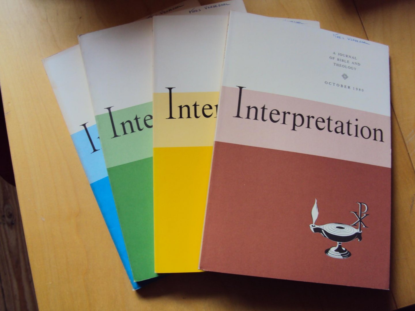  - Interpretation. A Journal of Bible and Theology, Vol. XXXIV nos. 1-4