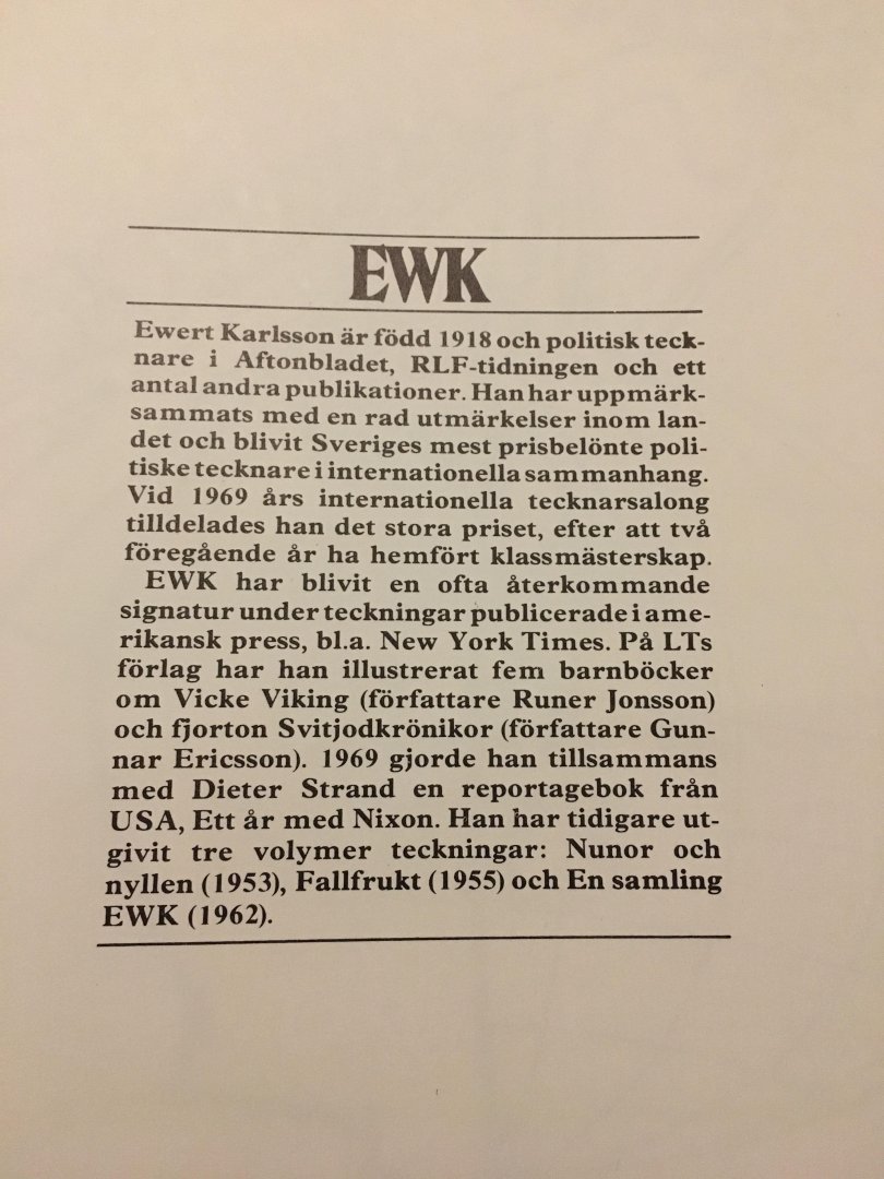 Ewert Karlsson - Bilder ewk