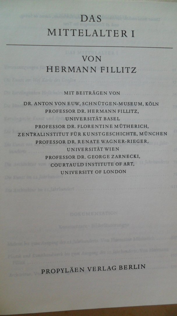 Hermann Fillitz - Propylaen Kunst Geschichte