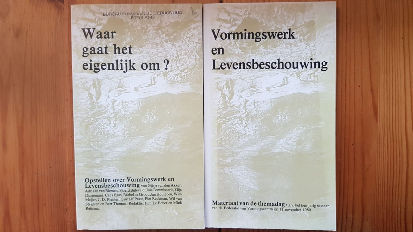 M. Reidsma, Wim Meijer, Piet Reckman, Cees Egas, (e.a) - Vormingwerk en levensbeschouwing.