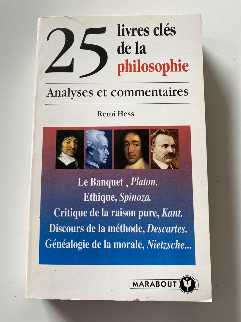 Remi Hess - 25 livres cles de la philosophie, analyses et commentaires