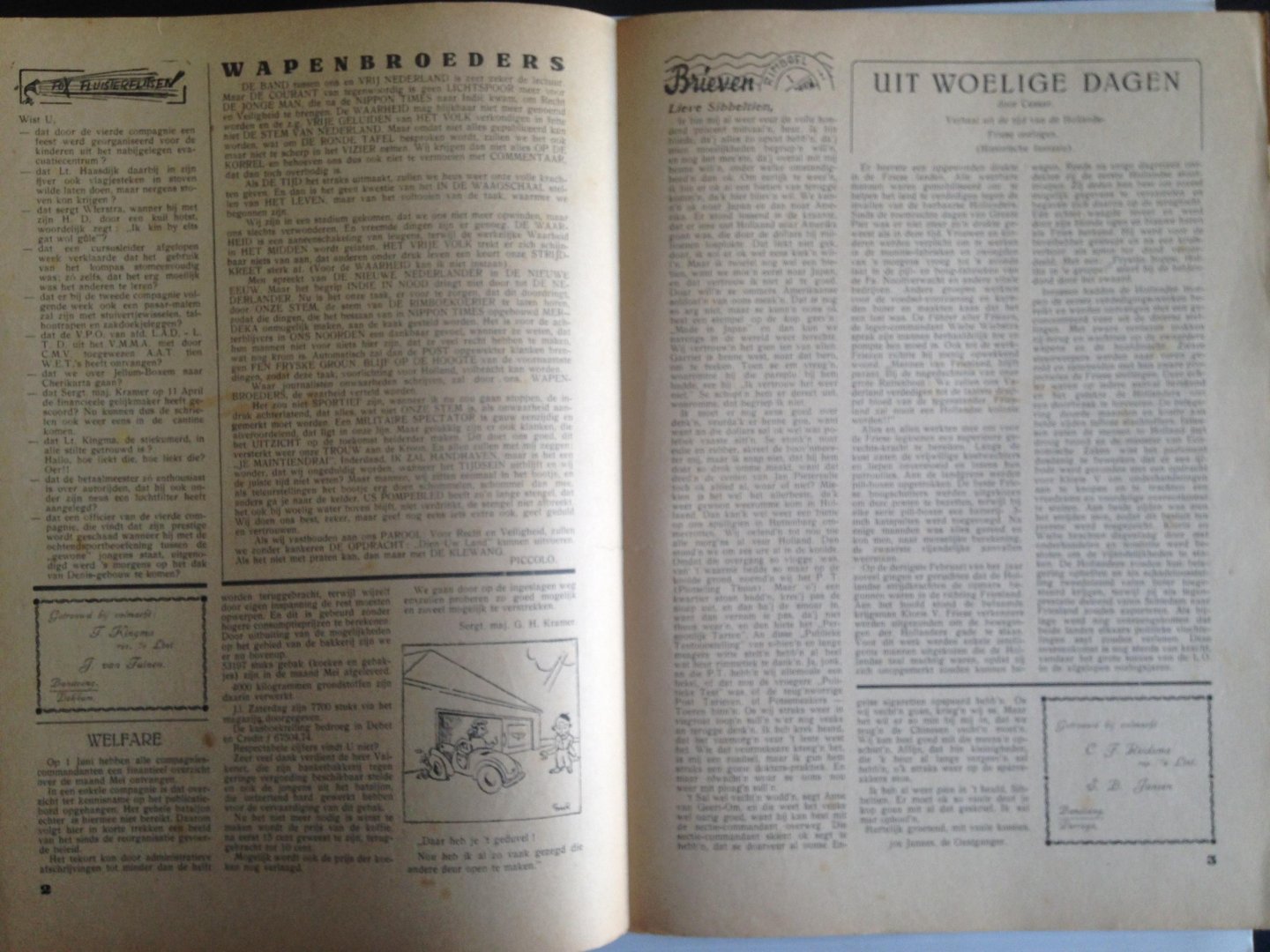  - Krantje Us Pompebled, Voor Bataljon Friesland in de Tropen