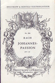 Bach, Johann Sebastian - Johannes-Passion (BWV 245)