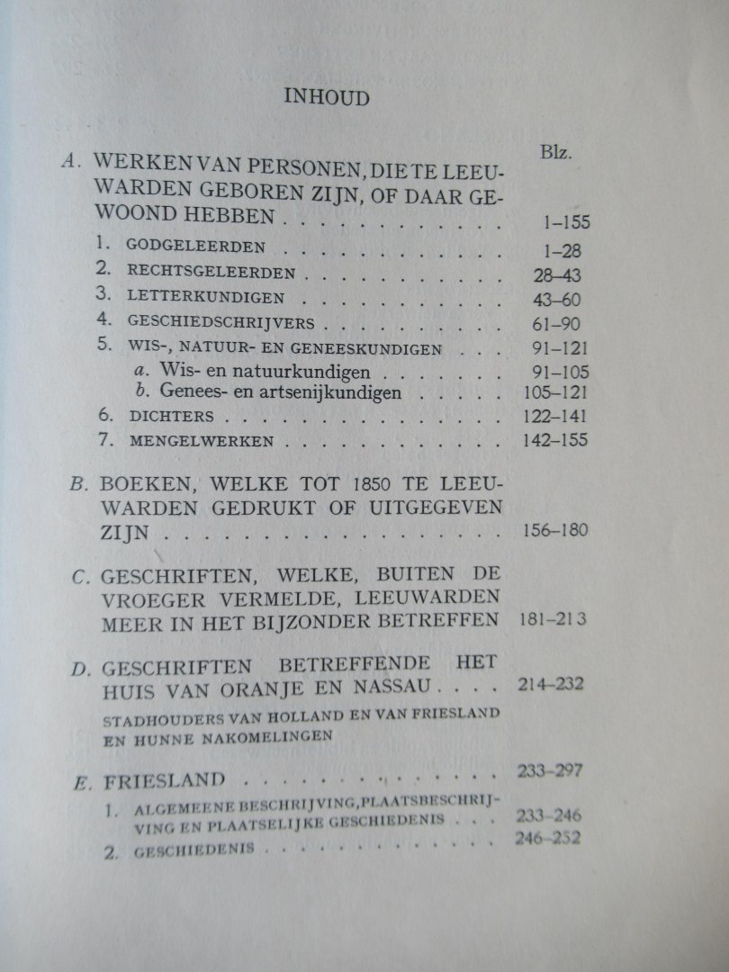Visscher, R - Catalogus der Stedelijke bibliotheek Leeuwarden