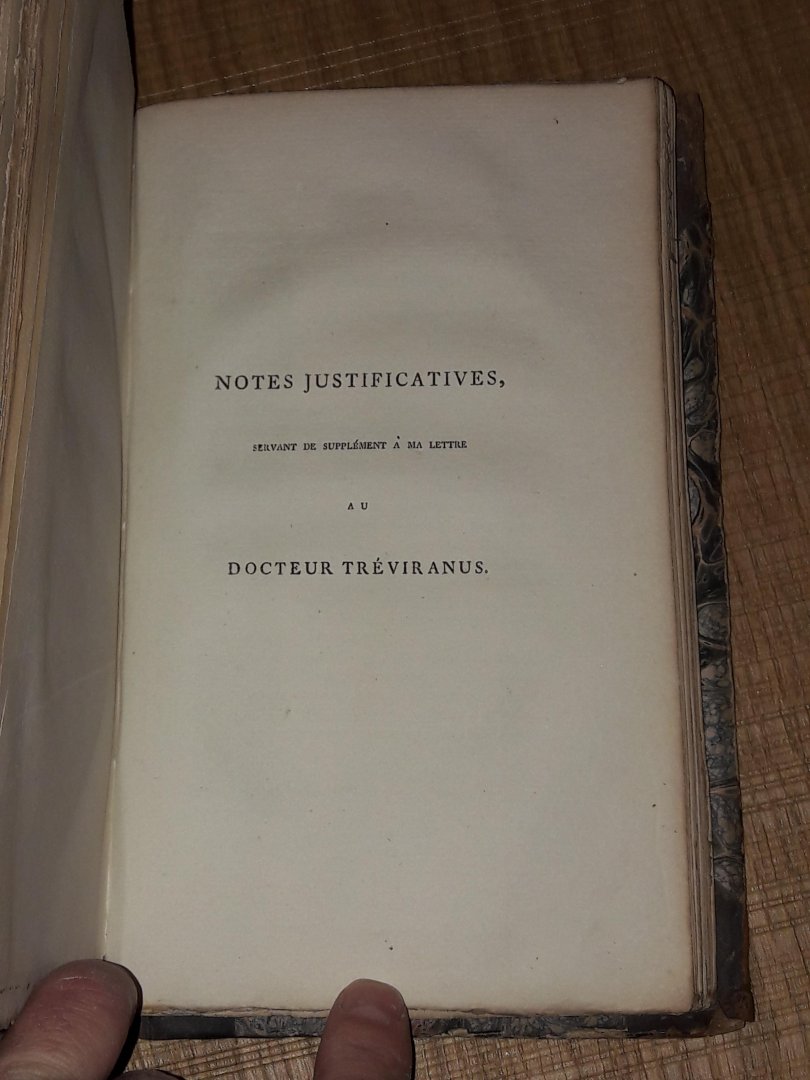 Bilderdyk, Dr. ( Bilderdijk ) - Exposition et Défense de ma théorie de l'organisation végétable, par Mr. Brisseau-Mirbel / Erlauterung und Vertheidigung meiner Theorie des Gewachsbaues + Notes justificatives servant de supplément a ma lettre au Docteur Tréviranus