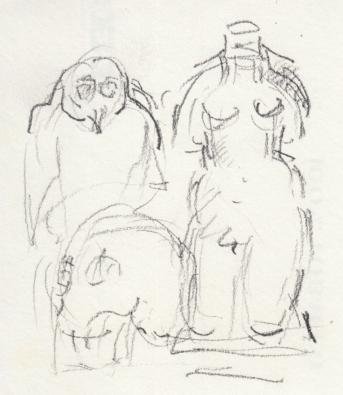 WOLKERS, Jan - Potloodtekening.