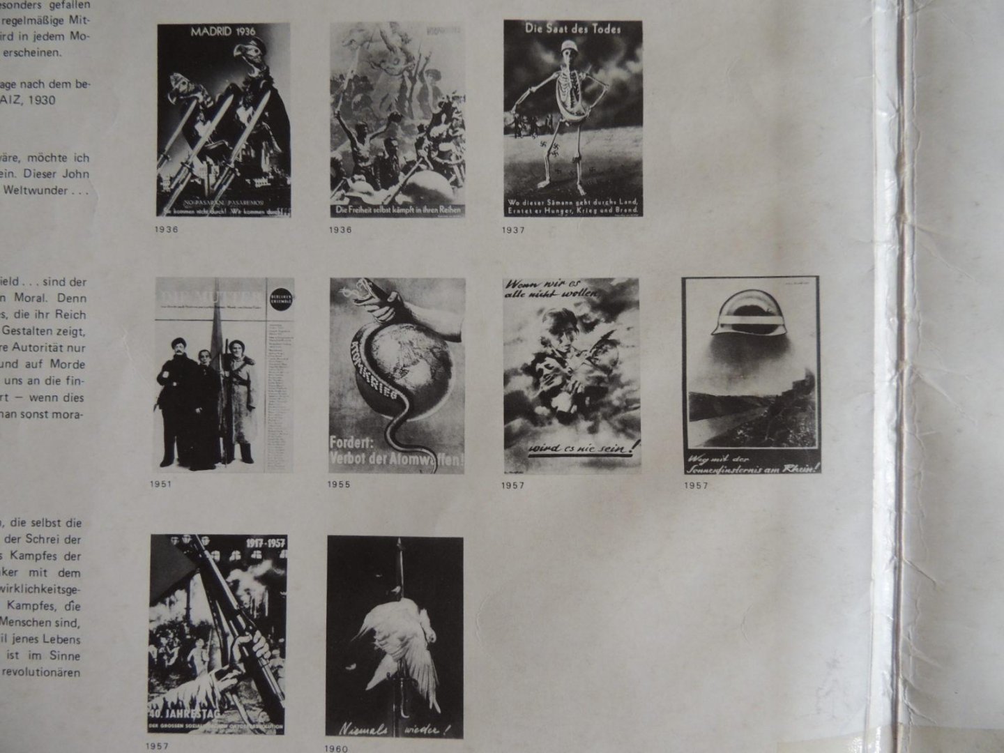 John Heartfield - John Heartfield  Plakate - Fotomontagen 8 : niemals wieder! - 1978
