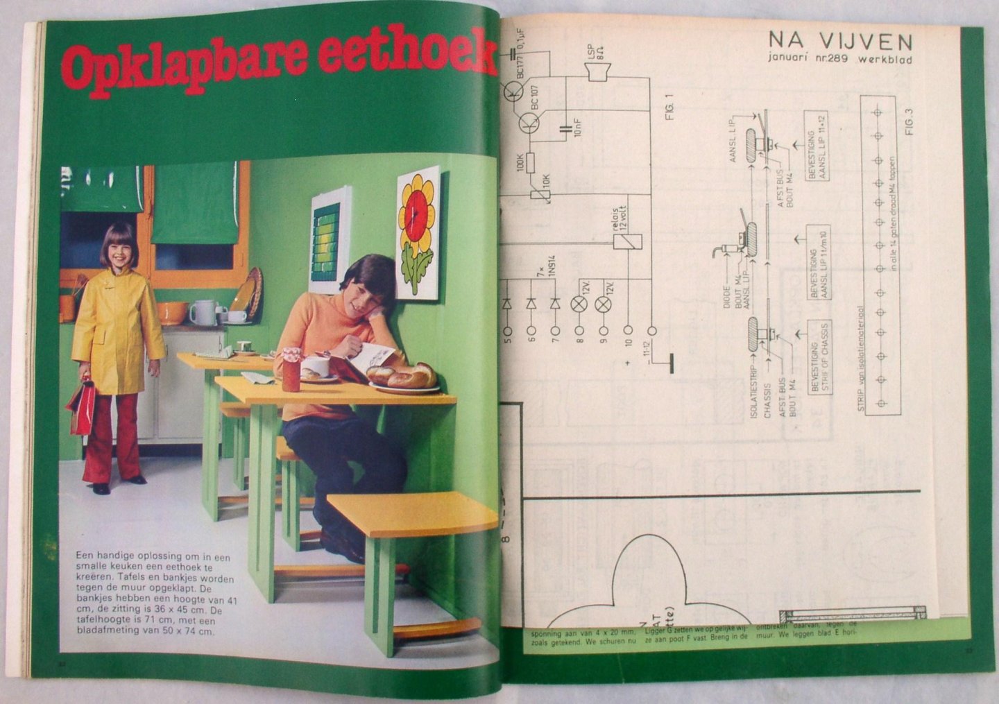 Ruiter Korver, J. de ( hoofdred.) - navijven kreatief in huis en hobby / maandblad 1976