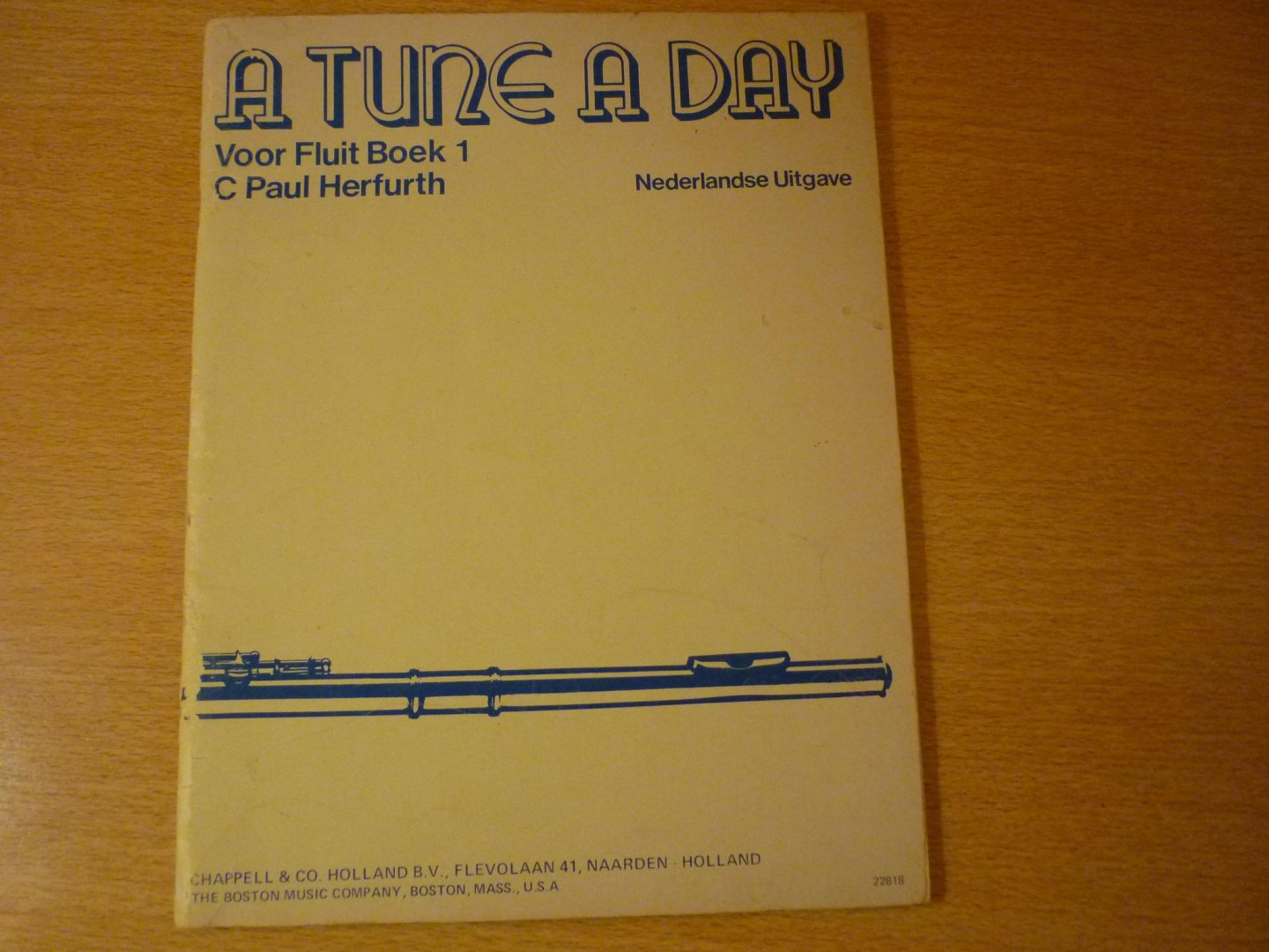 Herfurth; C Paul; Nederlandse bewerking: Maria en Jan Baggerman - A Tune A Day;  voor Fluit - Boek 1