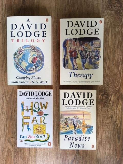 Lodge, David - 4 Boeken: How far can you go?, Paradise News, Therapy & Trilogy (Changing Places, Small world, Nice Work)