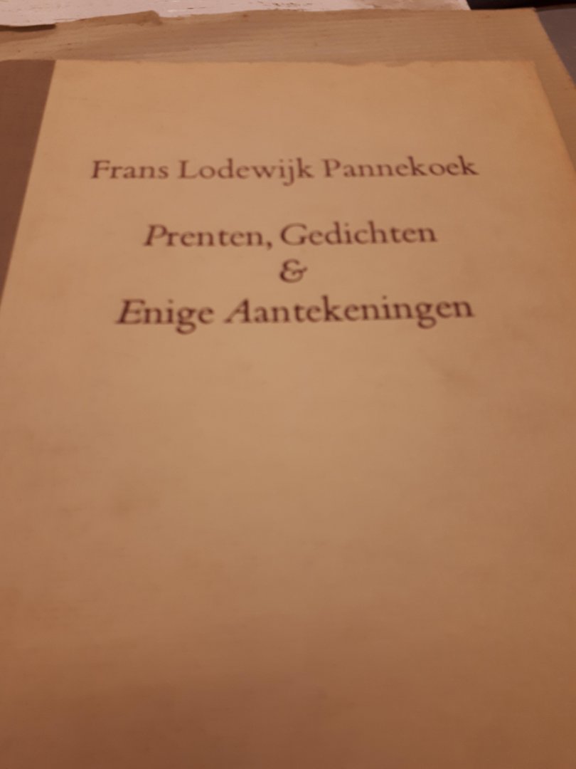 Pannekoek - Gedichten en etsen / druk 1