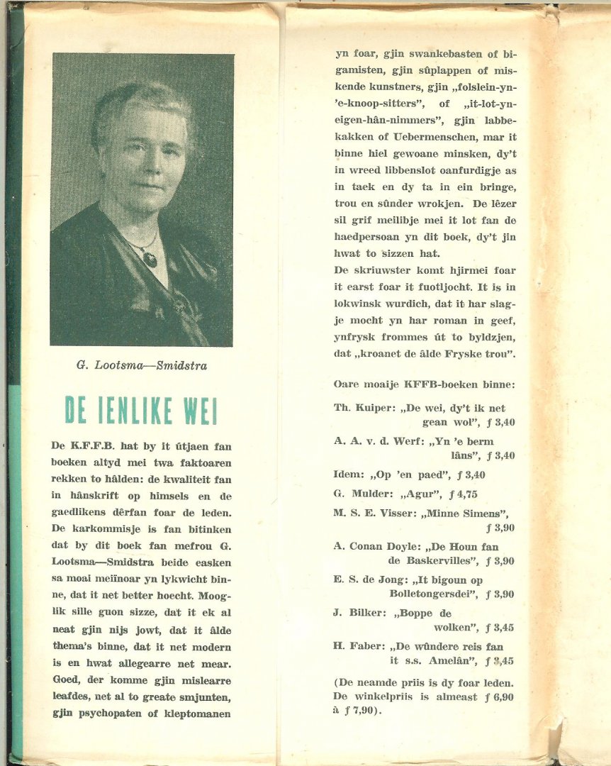 Lootsma-Smidstra G  Banomslach Frits Klein - De Ienlike Wei