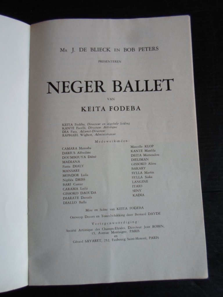 Folder - Neger Ballet Keita Fodeba