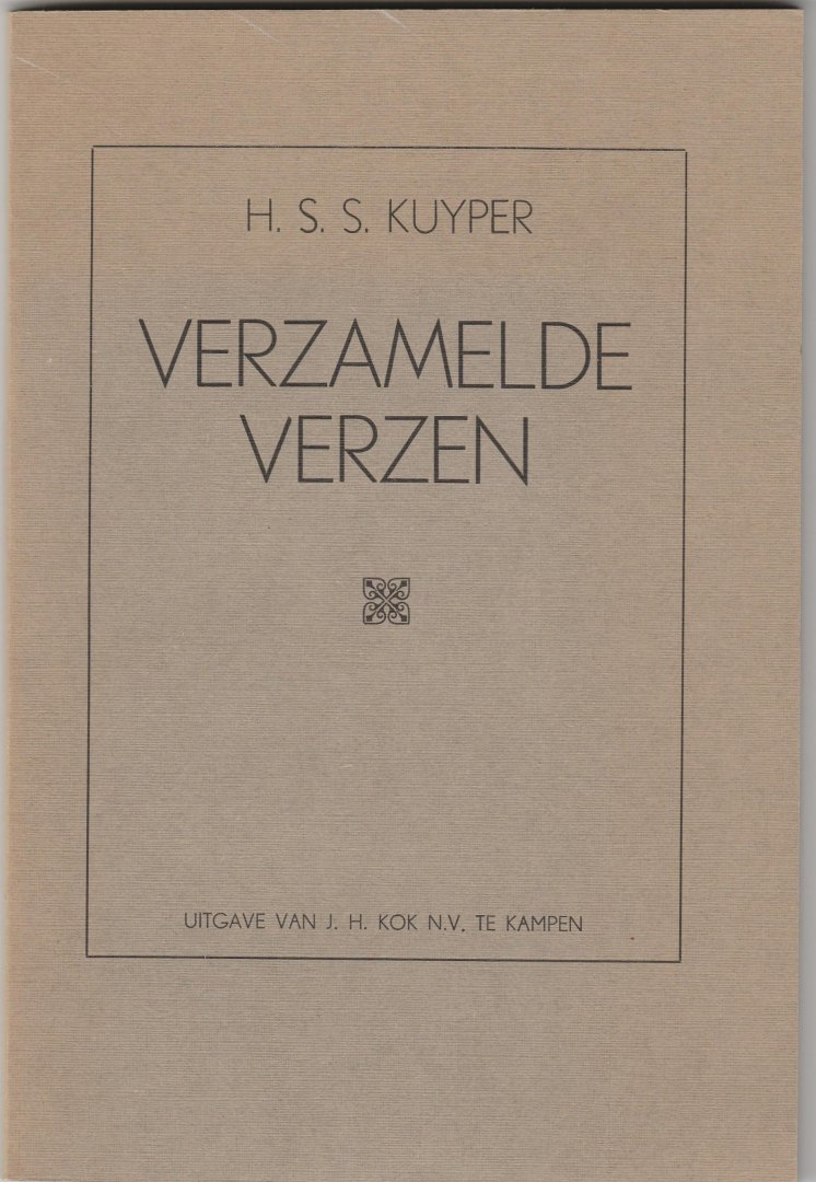 Kuyper, H.S.S. - Verzamelde verzen