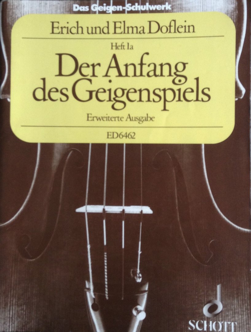 Doflein, Erich / Doflein, Elma - Der Anfang des Geigenspiels Heft 1a