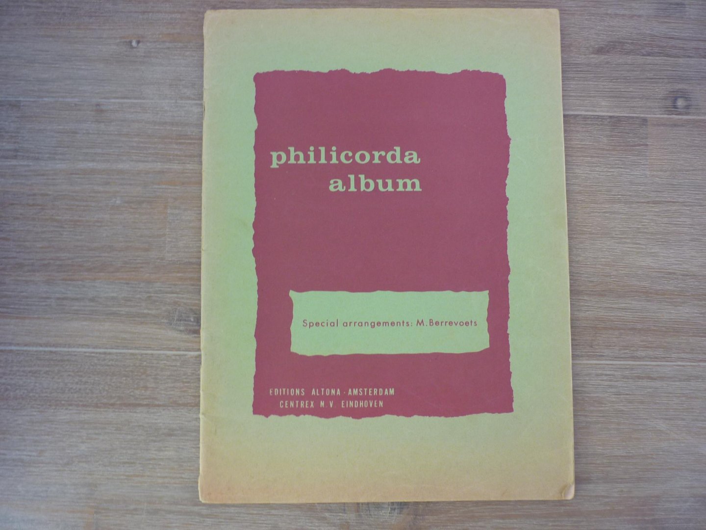 Berrevoets, M. - Philicorda album; Special arrangements