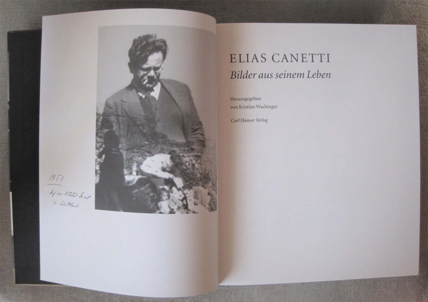 Canetti, Elias  -  Wachinger, Kristian - Elias Canetti  -  Bilder aus seinem Leben