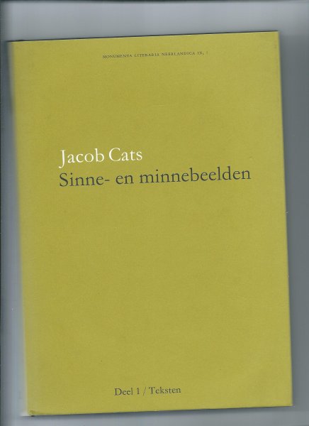 Cats, Jacob, Hans Luijten - Sinne- en minnebeelden. Studie-uitgave