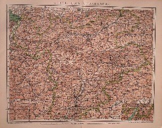 antique map (kaart). - Tirol und Vorarlberg.