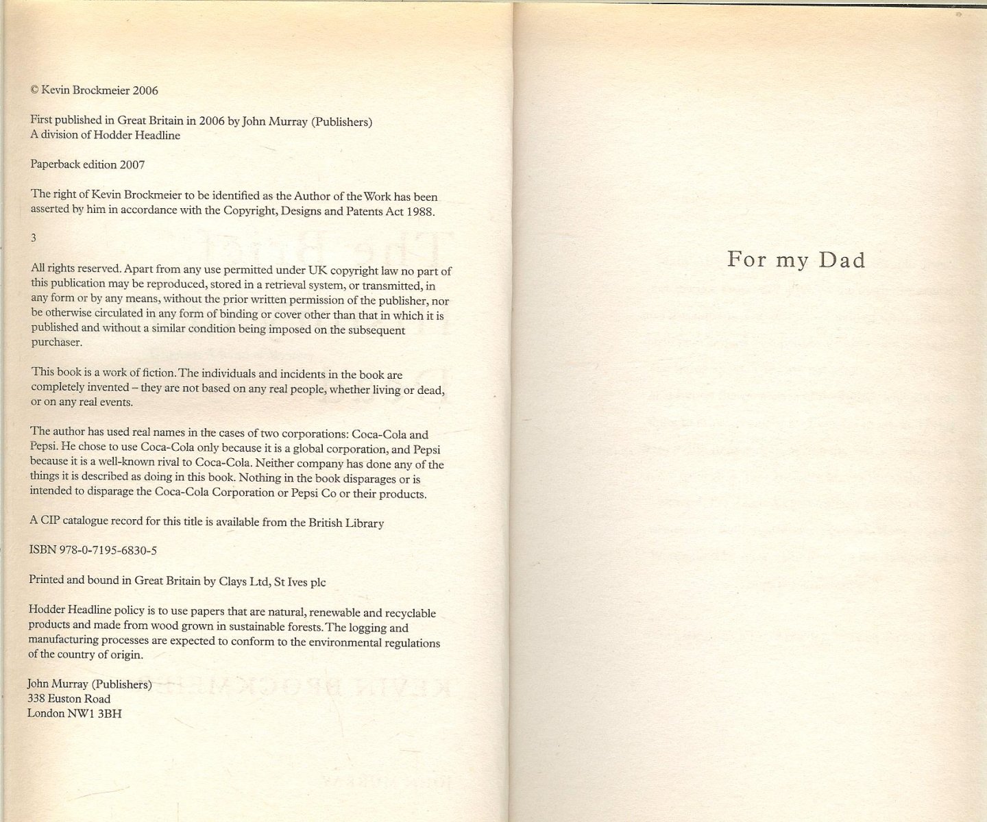 Brockmeier, Kevin - Brief History of the Dead