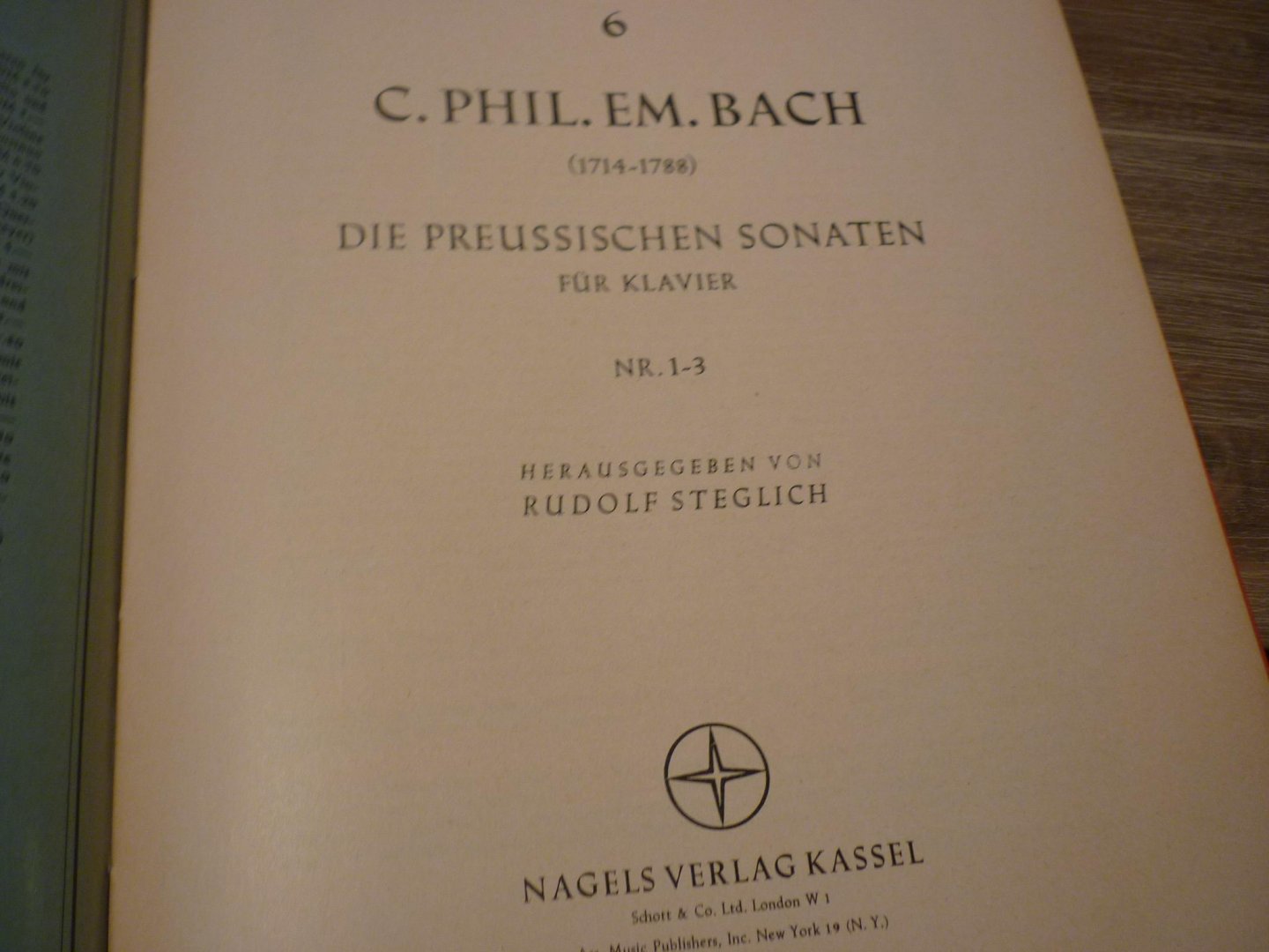 Bach; Carl Philipp Emanuel (1714 - 1788) - Die Preussischen Sonaten fur Klavier; No. 1-6  /  Die Wurttembergischen Sonaten fur Klavier; No. 1-6