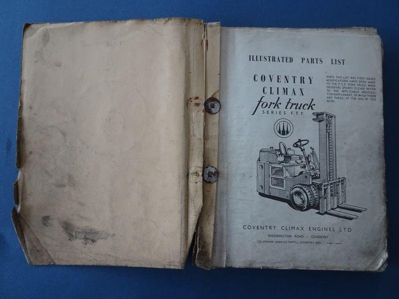 N/A. / Coventry Climax. - Coventry Climax Diesel Series F.T.F. fork lift trucks. Spare parts list.