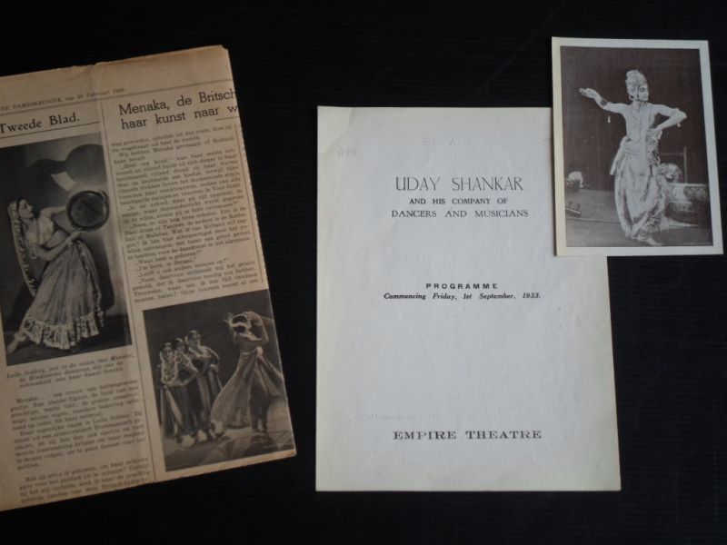 Basanta Koomer Roy - Brochure Uday Shankar and his Company of Dancers and Musicians