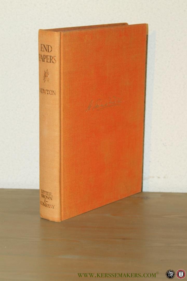 NEWTON, A. Edward - End Papers. Literary Recreations. With illustrations