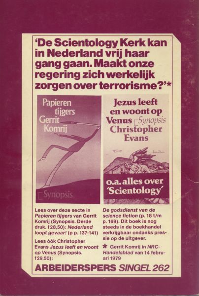 Komrij, Gerrit - De stankbel van de Nieuwezijds. Contra Scientology