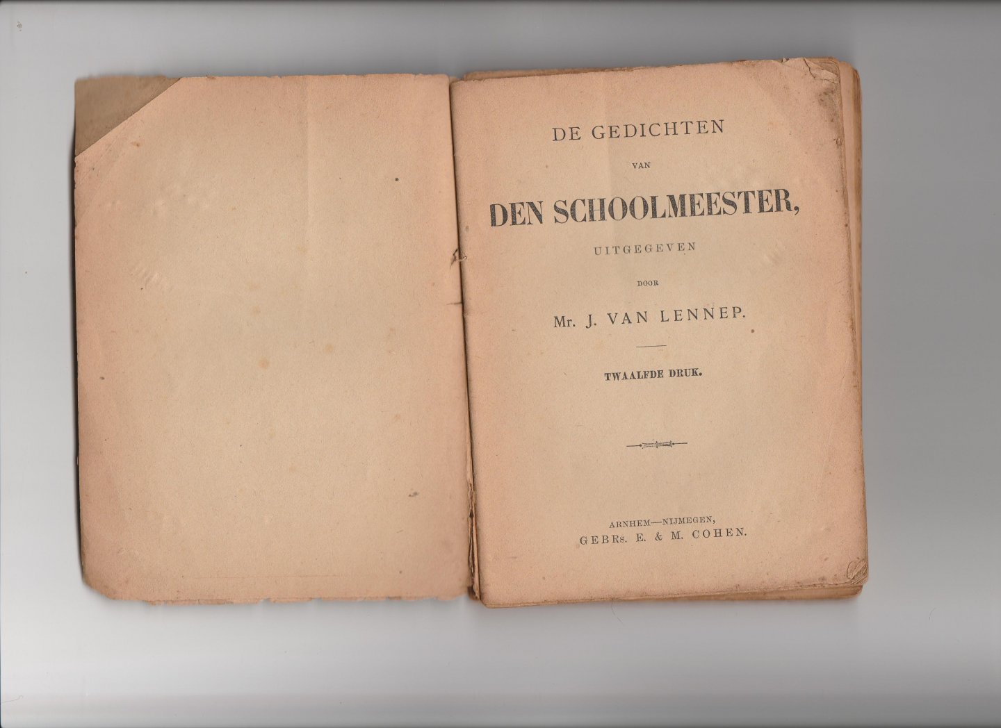 Lennep, J. van - Gedichten van den Schoolmeester