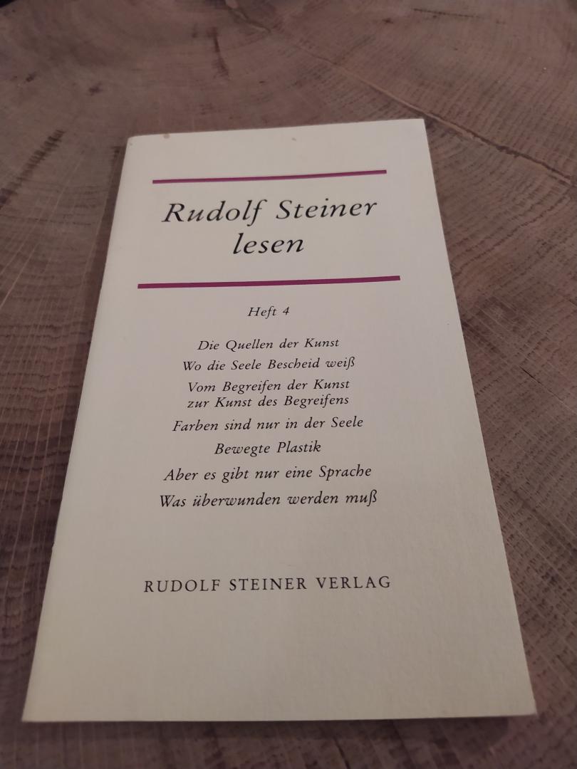 Steiner, Rudolf-Redaktion Walter Kugler - Rudolf Steiner lesen. Heft 1 o.a. Frei ist nur der Mensch, Von der Unschuld des Menschen