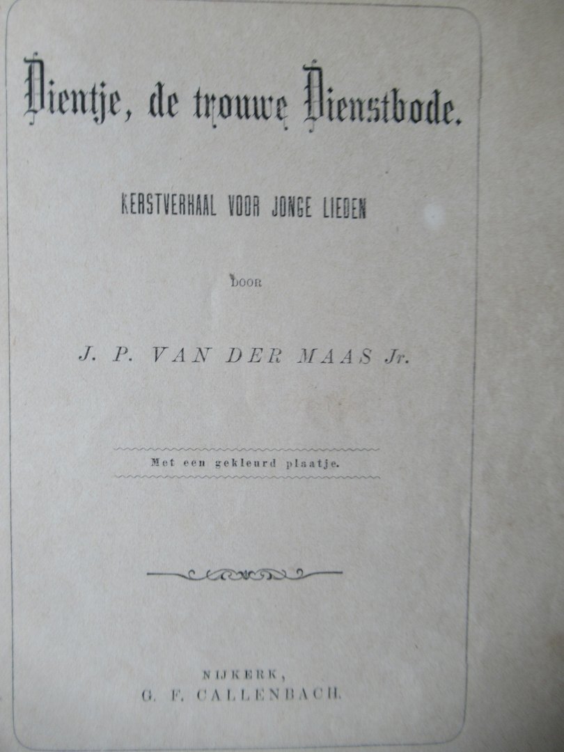 Maas van der J.P. Jr. - Dientje de trouwe dienstbode