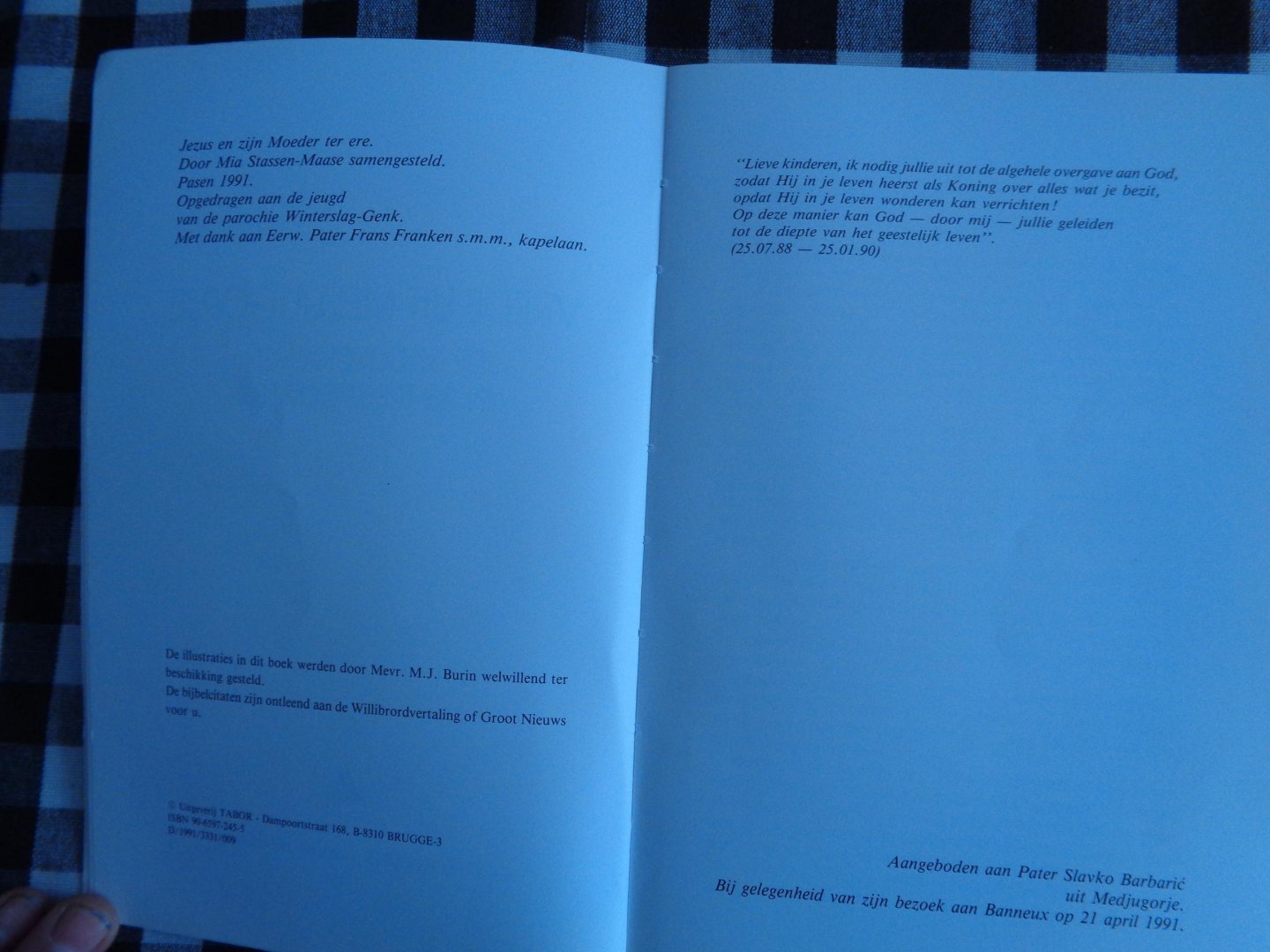 m j burin - Vrede uit medjugorje / druk 1