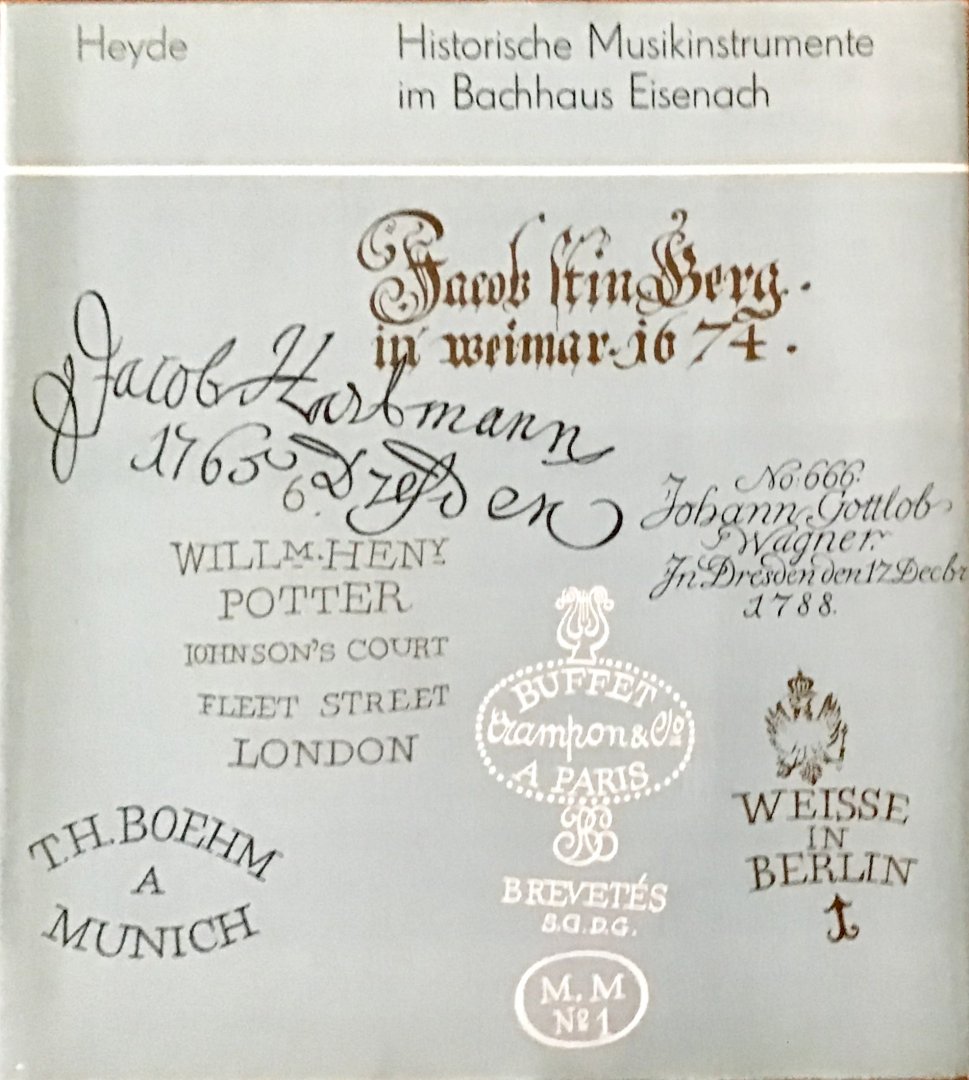 Heyde, Herbert - Historische Musikinstrumente Im Bachhaus Eisenach