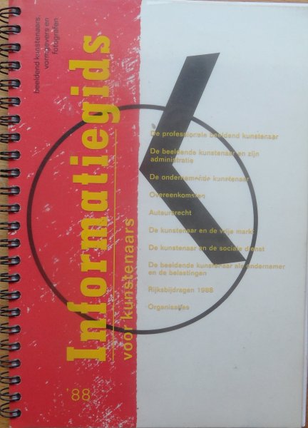 Kolkman, Pander (samenstellers) - Informatiegids voor kunstenaars 1988