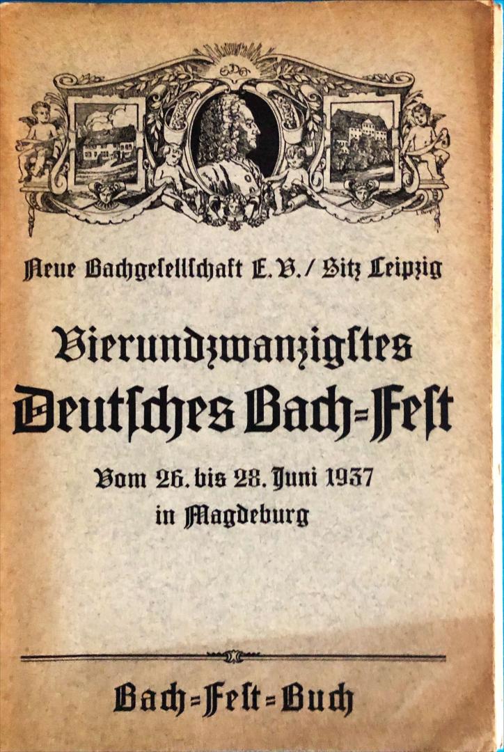  - Bachfest-Buch 1937; Magdeburg