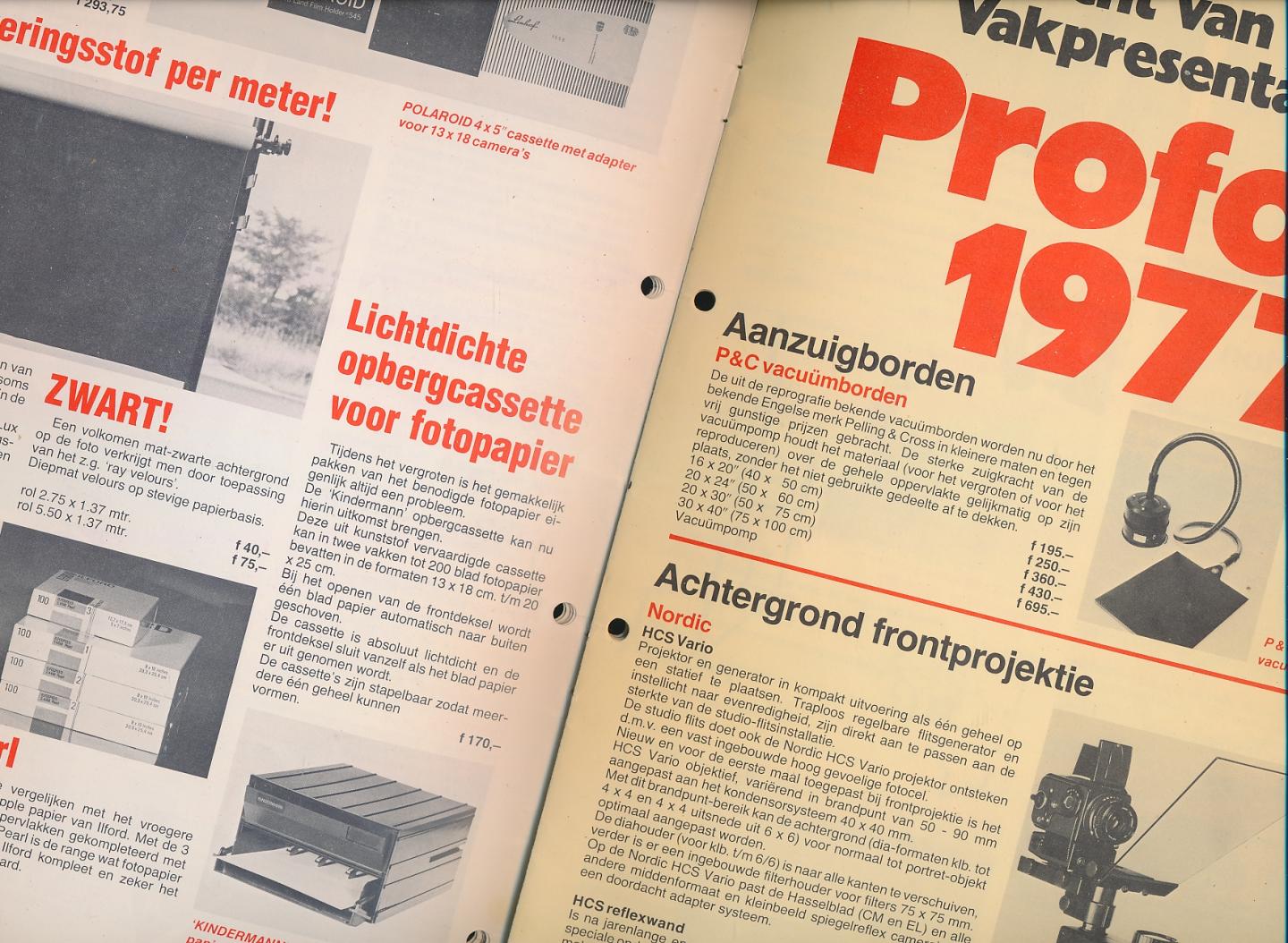 Red. - Capi-Lux VAK Apparatuur Materiaal Laboratorium infomatie 1977