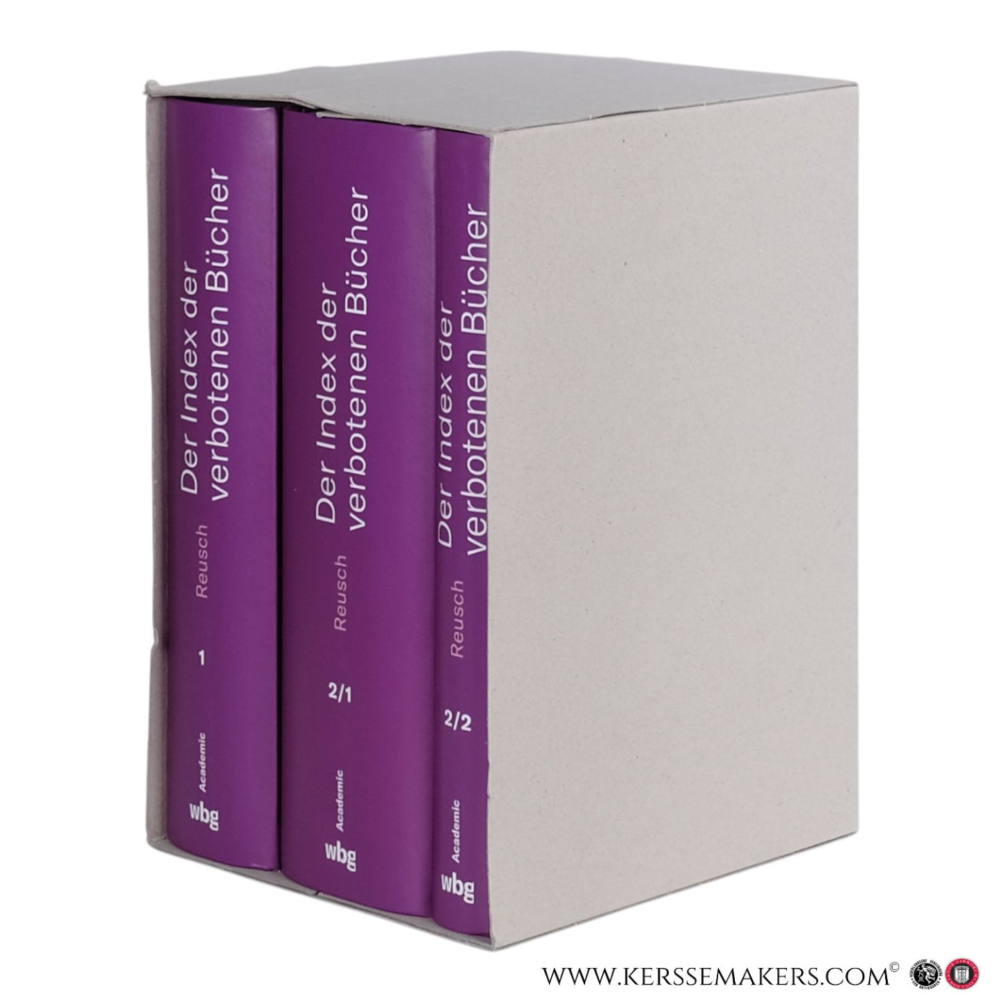 Reusch, Franz Heinrich. - Der Index der verbotenen Bücher. Ein Beitrag zur Kirchen- und Literaturgeschichte. 1–3.