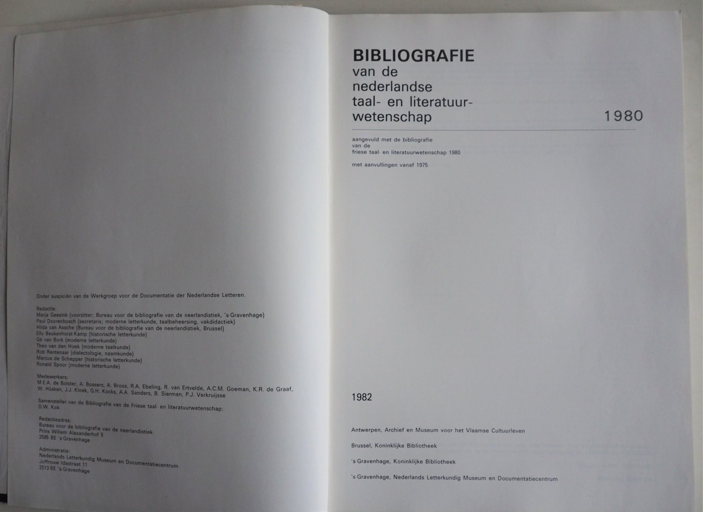 Geesink M S, Doornenbosch Paul e.a. - BNTL Bibliografie van de Nederlandse taal- en literatuurwetenschap 1980 Aangevuld met de bibliografie van de Friese taal- en literatuurwetenschap 1980 met aanvulling vanaf 1975