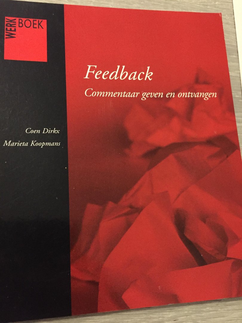 Dirkx, C. - Feedback / Werkboek / druk 1