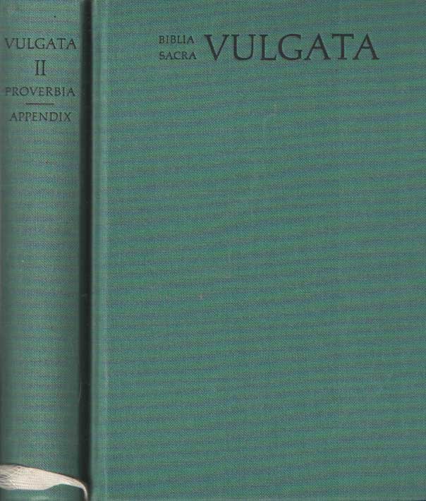  - Biblia sacra: iuxta Vulgatam versionem (2 volumes) - Tomus I: Genesis - Psalmi. Tomus II: Proverbia - Apocalypsis
