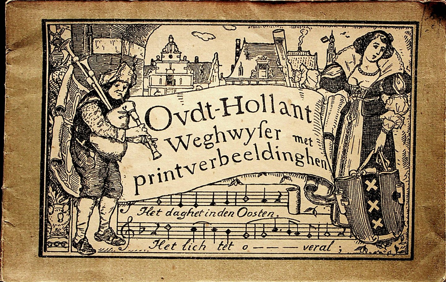 Kalff, Martin - Oud-Holland : wegwijzer met printverbeeldingen / [Martin Kalff] ; uitg. door het bestuur van Oud-Holland [ter gel. van de] Wereldtentoonstelling van het Hotel- en reiswezen, Amsterdam, Mei - 1895 - November / Uitgegeven door het bestuur van Oud-Holla