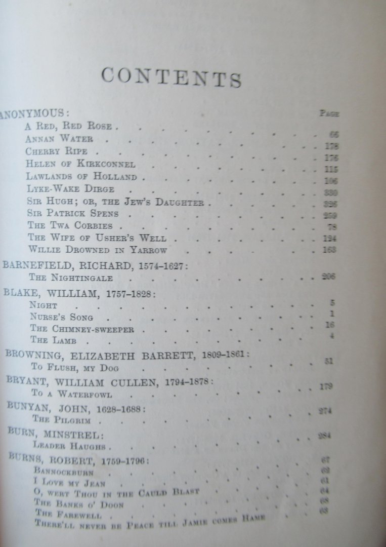 Lang, Andrew, (editor) - The blue poetry book