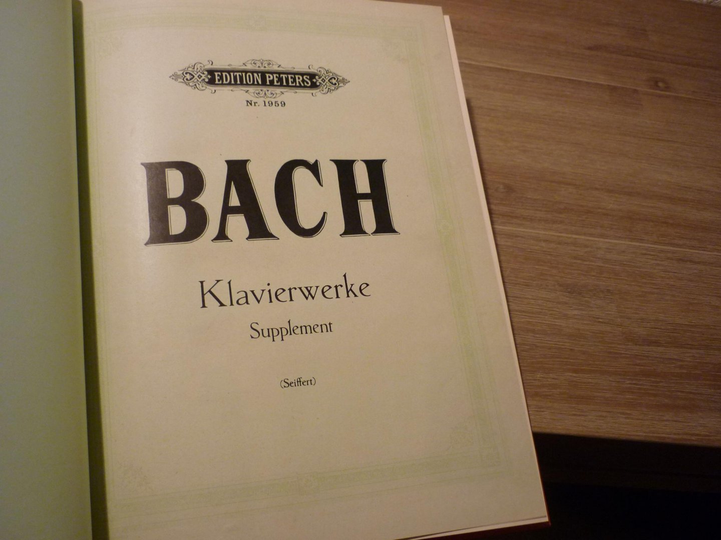 Bach J.S. (1685 – 1750) - Klavierwerke Supplement   /   Beliebte Praludien fur Klavier zu 2 handen