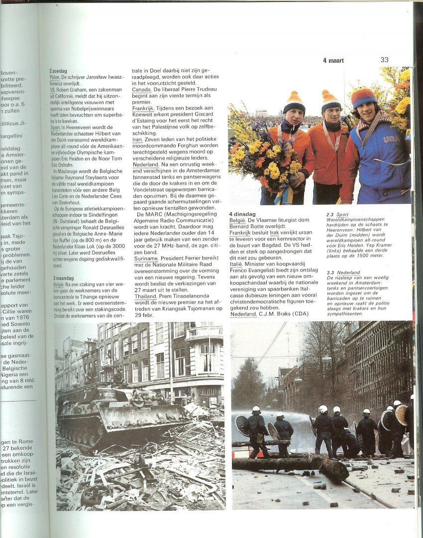 Borg, Henk ter  met   Dop van Jolijn  en Rik Fransen en  Jan Spaans  met Han van Bree - De wereld in 1980  De grote Oosthoek Jaarboek uit 1980 ..  zeer rijk geillustreerd
