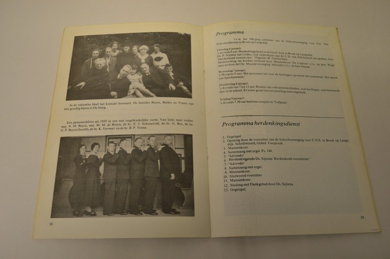 Diverse - 1876 - 1976 100 jaar Chr. Nationaal schoolonderwijs in Broek op Langedijk