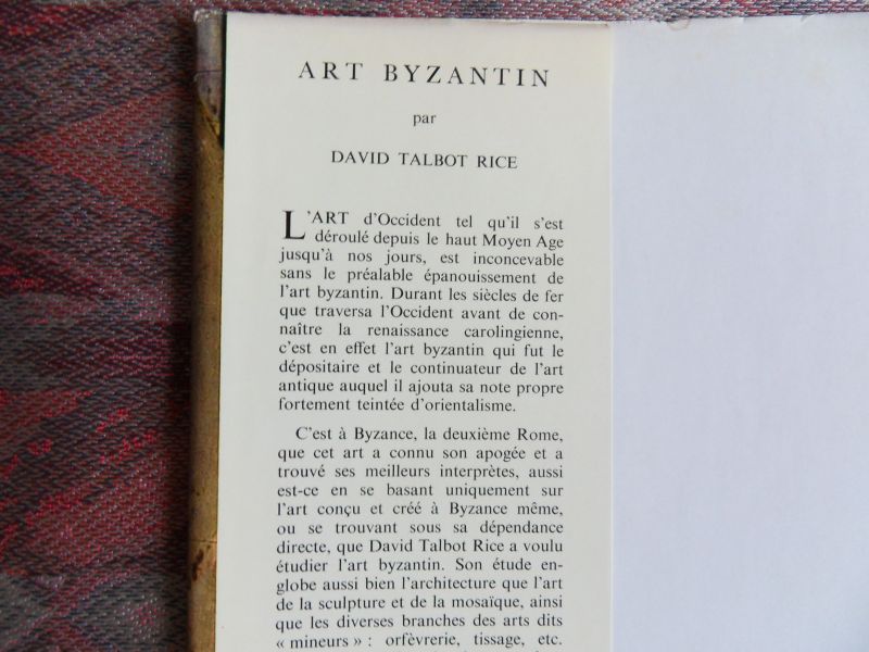 Talbot Rice, D. [Fotowerk van Max Hirmer]. - Art Byzantin.
