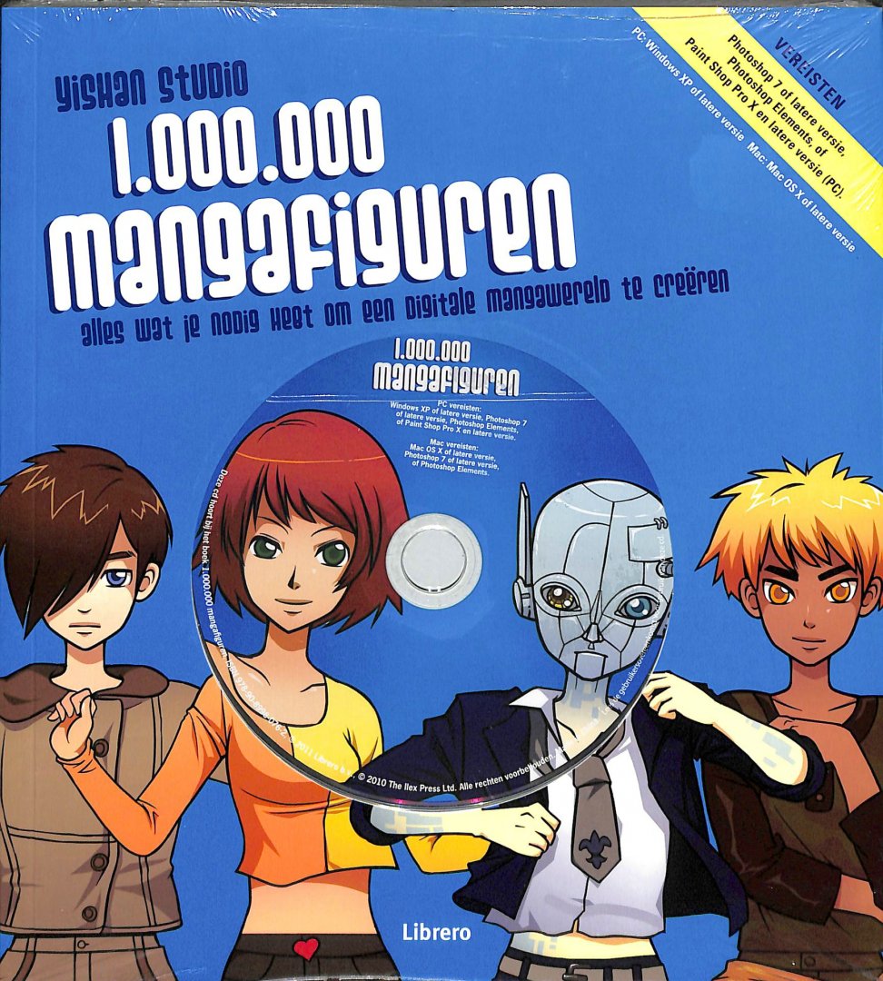 Yishan Studio - 1.000.000 Mangafiguren. Alles wat je nodig hebt om een digitale mangawereld te creëren. Inclusief CD-rom